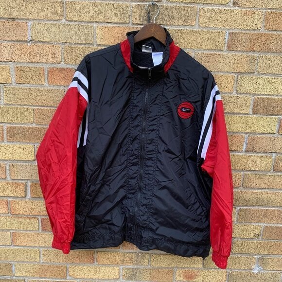Vintage Nike NBA Jacket Large Varsity Red - Picture 1 of 6